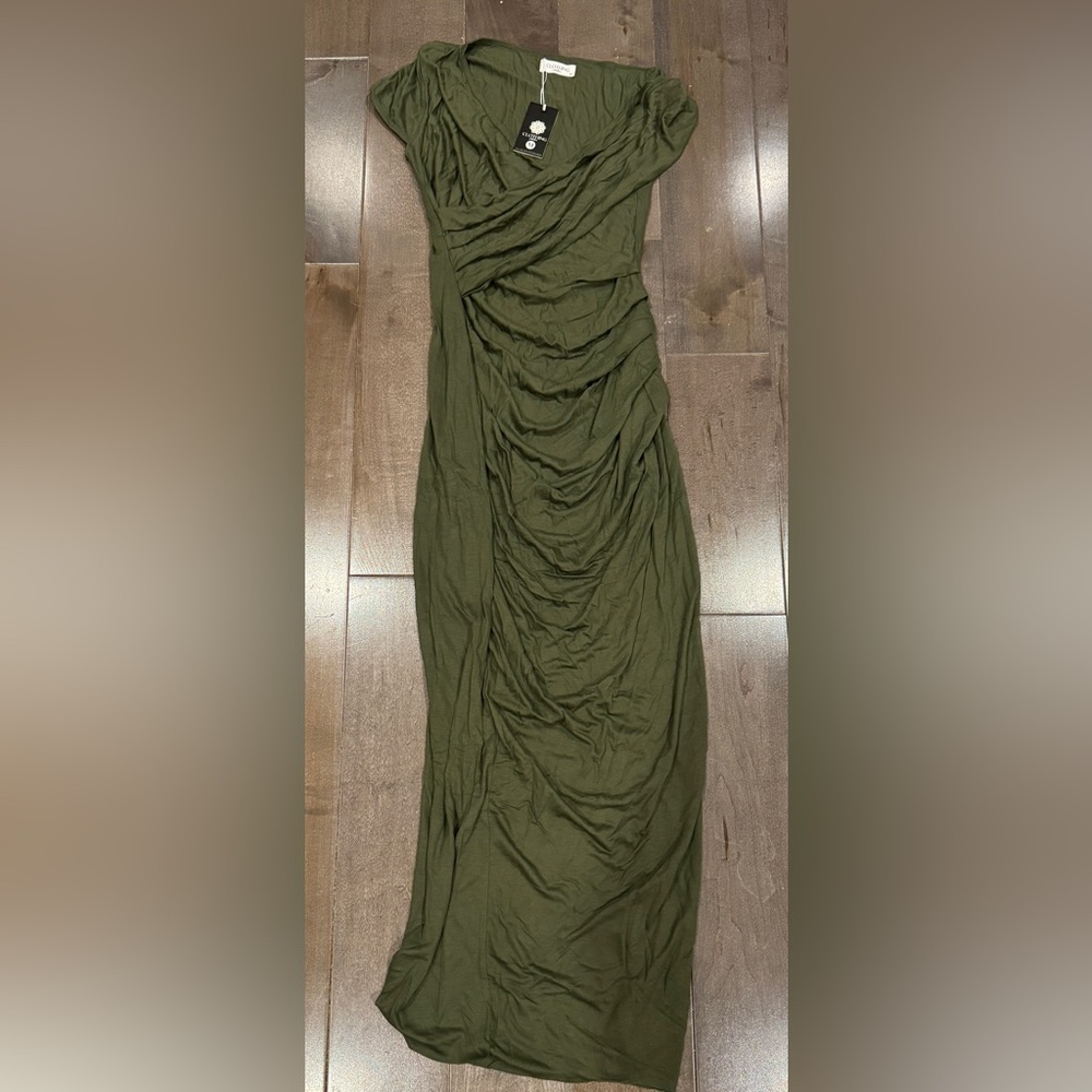 NWT Atelier Army Green Maxi Dress